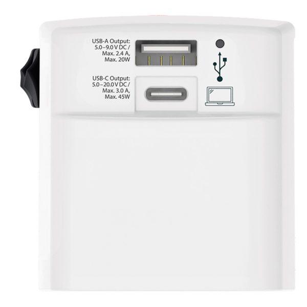 WORLD USB CHARGER AC 45PD
